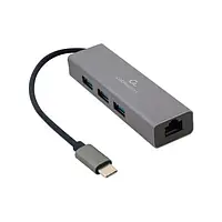 USB-хаб Cablexpert A-CMU3-LAN-01 Gray