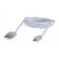 Дата-кабель Cablexpert CCB-USB2AM-mU8P-6 1.8m USB (тато)  -  Lightning/microUSB/USB Type C (тато) White