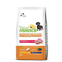 Сухой корм Natural Trainer Sensitive Adult Rabbit для собак мелких пород с чувствительным пищеварением, с