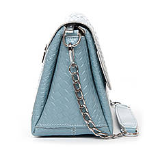 Сумка жіноча класична шкіра ALEX RAI J009-1 light-blue, фото 6