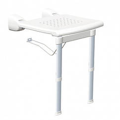 Відкидне сидіння для душової на ніжках з настінним кріпленням KING-PWSL-00 для людей похилого віку та інвалідів