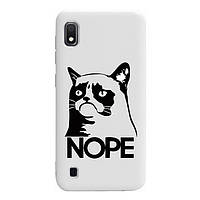 Чехол-накладка TOTO Pure TPU 2mm Print Case Cat Nope для Samsung Galaxy A105 A10 White