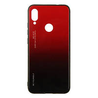 Чехол-накладка TOTO Gradient Glass Case для Xiaomi Redmi Note 7 Red