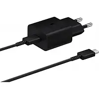 Сетевое зарядное устройство для телефона Samsung EP-T1510XBEGRU Black (15W Power Adapter Type-C Cable )