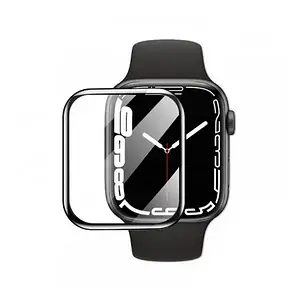Захисне скло для смарт-годинника iLera Apple Watch 7 41 мм Black PolyGlass