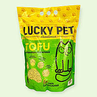 Наповнювач соєвий Lucky Pet TOFU для котячого туалету з ароматом зеленого чаю, 6 л
