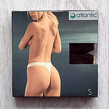 Набір 2 шт. жіночих стрінгів ATLANTIC розмір S темно-коричневого кольору, фото 3