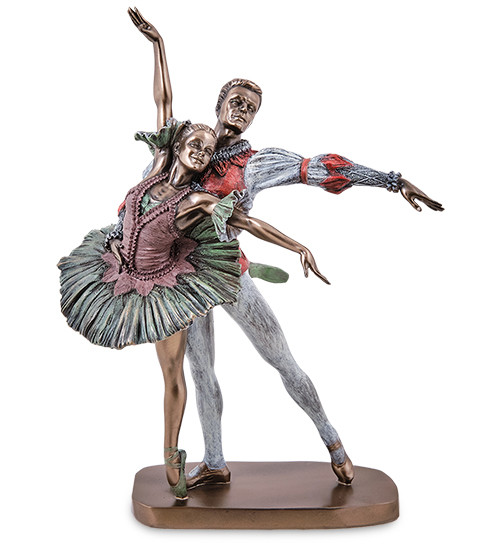 Статуетка Veronese Балет 30х21,5 см 1907292 бронзове напилення полістоуну, фото 1