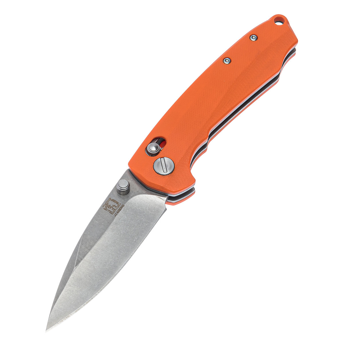Розкладний ніж Jiaheng A1032 з кліпсою 20см Orange (7_00186)