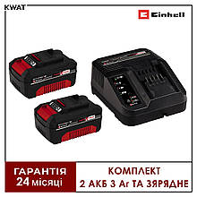 Акумулятори та зарядний пристрій Einhell 18V 2х3.0 Ah PXC Starter Kit Акумуляторна батарея