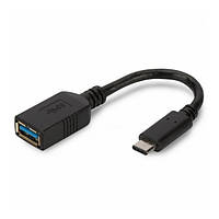 Дата-кабель Digitus AK-300315-001-S 0.15m USB (мама) - USB Type C (тато)