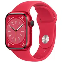 Смарт-часы Apple Watch Series 8 GPS 41mm Red Aluminium Case with Red Sport Band (MNP73)