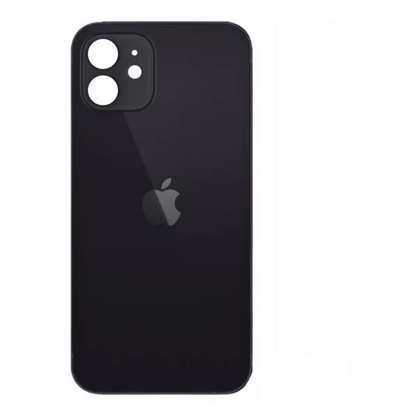 Задня кришка Apple iPhone 12 (великий виріз під камеру) Black, фото 1