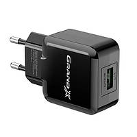 Адаптер питания для телефона Grand-X CH-03B Black (2xUSB 2.1А )