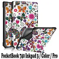 Чехол-книга для электронной книги BeCover Ultra Slim Origami для PocketBook 740 Inkpad 3/C Butterfly
