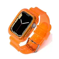 Ремешок для смарт-часов Infinity Silicon Apple Watch 42mm/44mm/45mm Orange