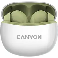 Беспроводные наушники Canyon TWS-5 Green (CNS-TWS5GR)