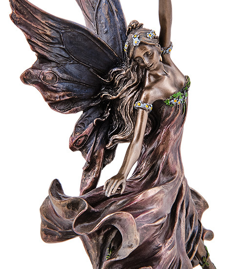Статуэтка Veronese Танцующая Фея 23х10,5 см 1907260 полистоун покрытый бронзой - фото 3 - id-p2183370863