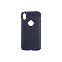 Чехол-накладка iPaky TPU Litchi Stria Series Case для iPhone XR Blue