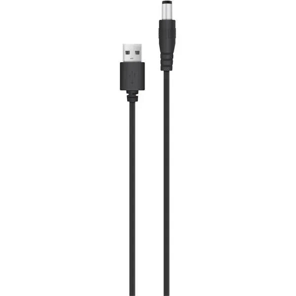 Кабель живлення для роутера Acclab USB (тато) - DC, 5, 5х2, 5 мм (тато) Black 5V 1.5 A (для роутера)