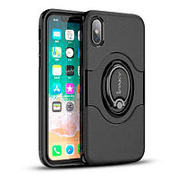 Чехол-накладка iPaky 360 Free Rotation Ring Holder Case для iPhone X/XS Black