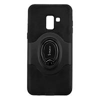 Чохол-накладка iPaky 360 Free Rotation Ring Holder Case для Samsung Galaxy A730 A8 Plus 2018 Black