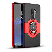 Чехол-накладка iPaky 360 Free Rotation Ring Holder Case для Samsung Galaxy G965 S9 Plus Red