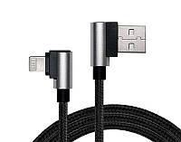 Дата-кабель REAL-EL Premium USB (тато) - Apple Lighting (тато) 1 м (EL123500034) Black