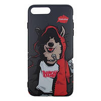 Чехол-накладка PUZOO TPU Glossy Surface IMD Hip Hop для iPhone 7 Plus/8 Plus Black