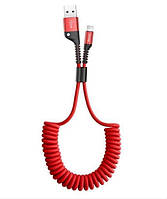 Дата-кабель Baseus Fish-eye CALSR-09 1m USB (тато) - Lightning (тато) Red