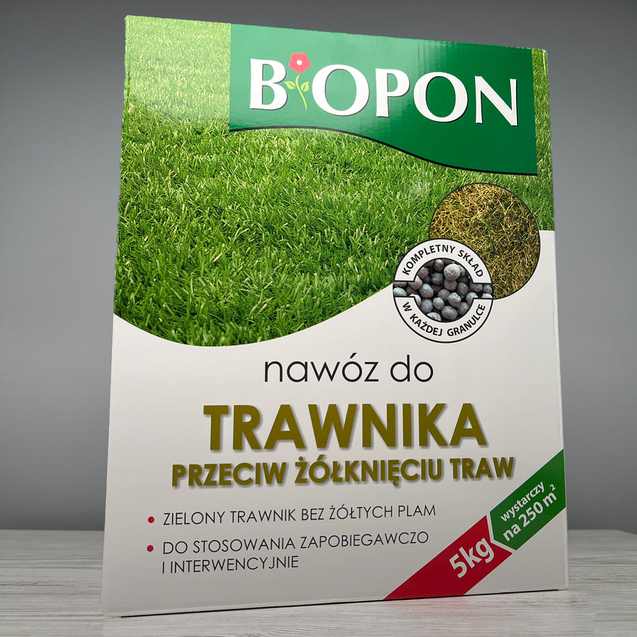 Добриво Biopon від пожовтіння газону гранули 5 кг, фото 1