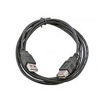 Дата-кабель Gresso GR1.5AMAF1FT 1.5m USB (тато)  -  USB (мама) Black