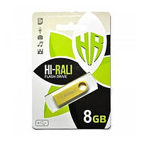 Флеш память Hi-Rali Shuttle series HI-8GBSHGD Gold 08 GB