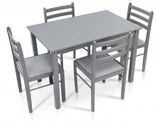 Комплект обідній стіл і стільці Джерси сірий Мікс Меблі купити в Одесі Україні