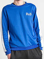 Чоловіча спортивна кофта, в синьому кольорі, стильна з написом, M - 3XL