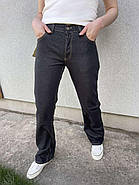 Прямі жіночі джинси, штани з високою посадкою в темно-синьому кольорі, 29-34, фото 2