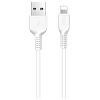 Дата-кабель Hoco Easy Charged X13 1m USB (тато) - Lightning (тато) White