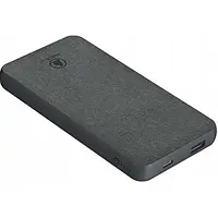 Внешний портативный аккумулятор HAMA Fabric 10 10000mAh Gray 12W (100201658)