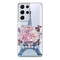 Чехол-накладка Boxface 941776-rs1 для Samsung Galaxy G998 S21 Ultra Picture Eiffel Tower