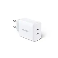 Адаптер питания для телефона Ugreen CD243 40W PD 2xUSB Type-C Fast Charger White (10343)