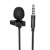Микрофон Hoco L14 Black 3.5 mm петличный