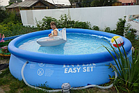 Басейн надувний Intex 28142 396*84 см для вулиці, надувні басейни для дорослих, літній басейн інтекс
