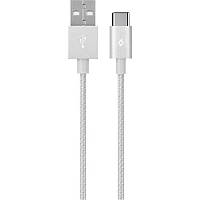 Дата-кабель Ttec 2DK18G 1.2m USB (тато)  -  USB Type C (тато) Silver