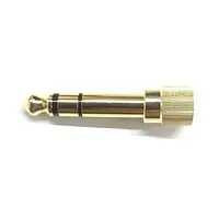 Переходний 3.5mm Jack з різьбою / 6.3mm Jack позолоченный для накладных наушников AKG K371-BT (Оригинал с