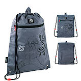 Шкільний набір Kite Naruto (рюкзак, пенал, сумка, ланчбокс, пляшка) 38x28x16 см ,18 л сірий SET_NR24-700M, фото 9