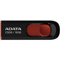 USB флеш накопитель ADATA 16Gb C008 Black/Red USB 2.0 AC008-16G-RKD OIU