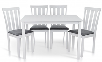 Комплект обідній стіл і стільці Юджин білий Мікс Меблі купити в Одесі Україні