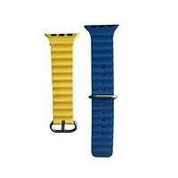 Ремешок для смарт-часов Infinity Ocean strap для Apple watch (38-40mm) Blue Yellow