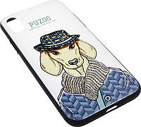 Чехол-накладка PUZOO Artdog Phone для iPhone X White