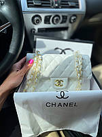 Жіноча сумочка Chanel white Premium 25/16/7
